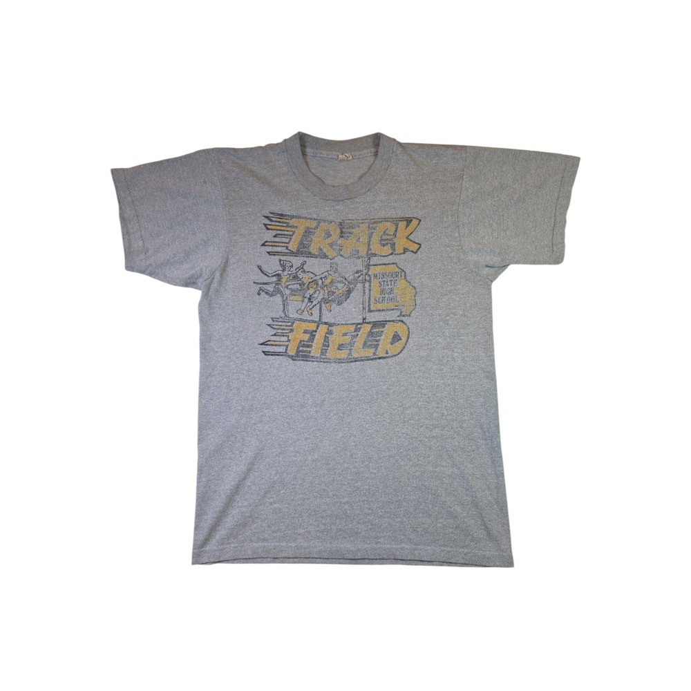 Vintage Missouri State Track & Field T Shirt Screen Stars Single Stitch USA M